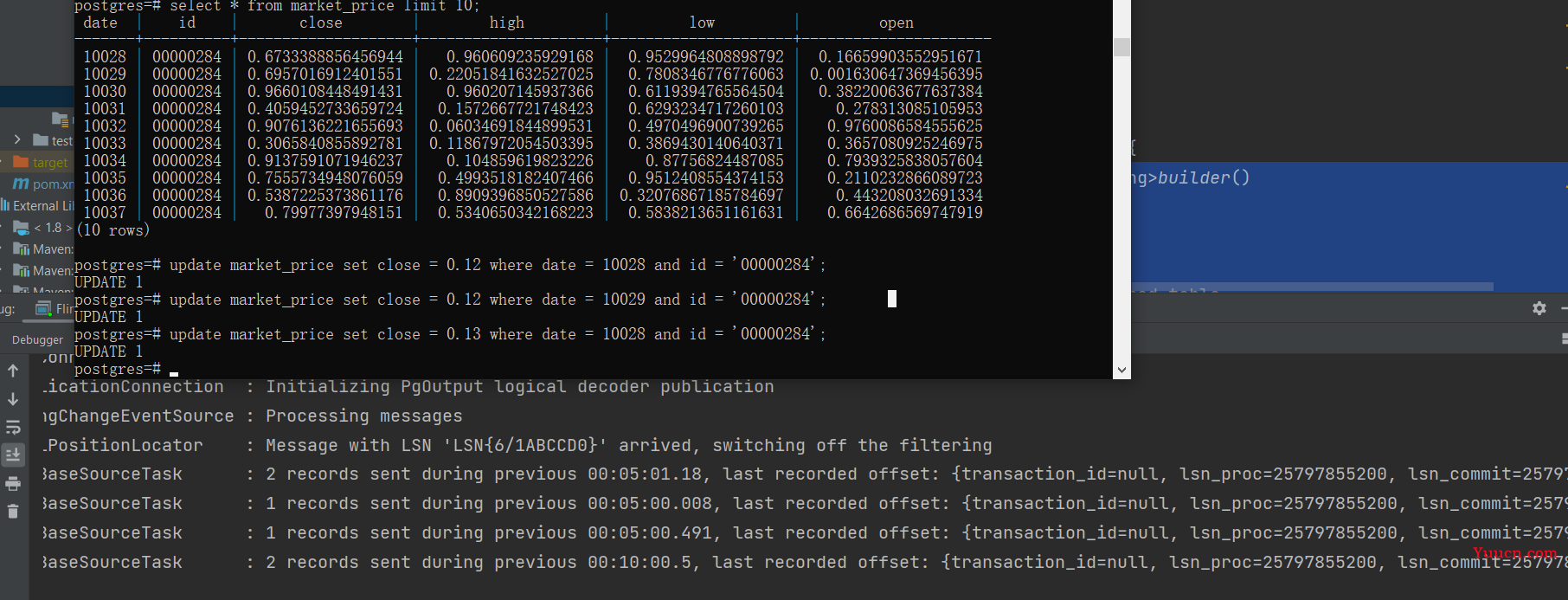 Flink CDC 监听 Postgresql表的变化