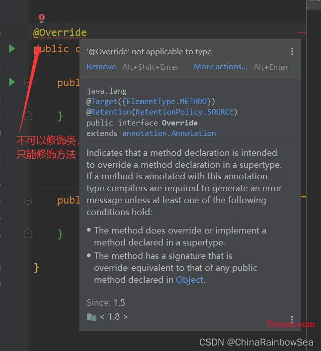 Java  ”框架 =  注解 + 反射 + 设计模式“ 之 注解详解