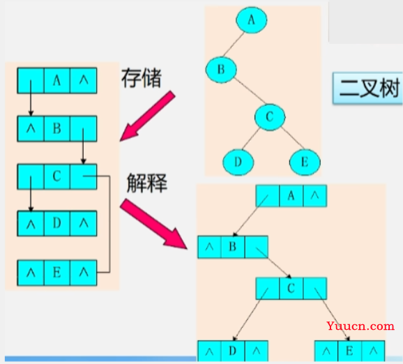 14树的存储结构，二叉树的转换，树和森林的遍历