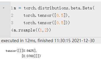 pytorch 笔记：torch.distributions 概率分布相关（更新中）