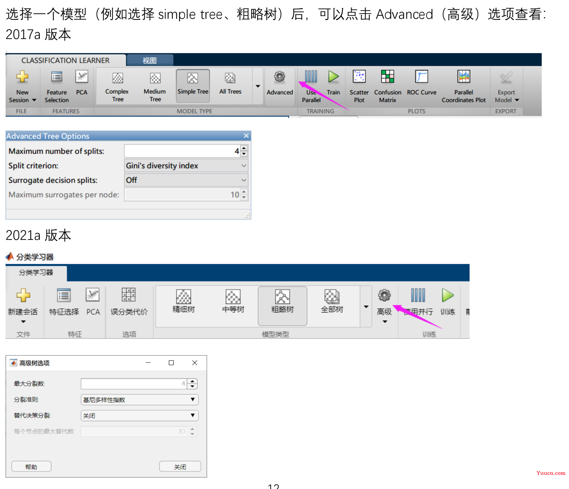 MATLAB初步进行机器学习