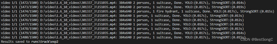 YOLOv5 + StrongSORT with OSNet