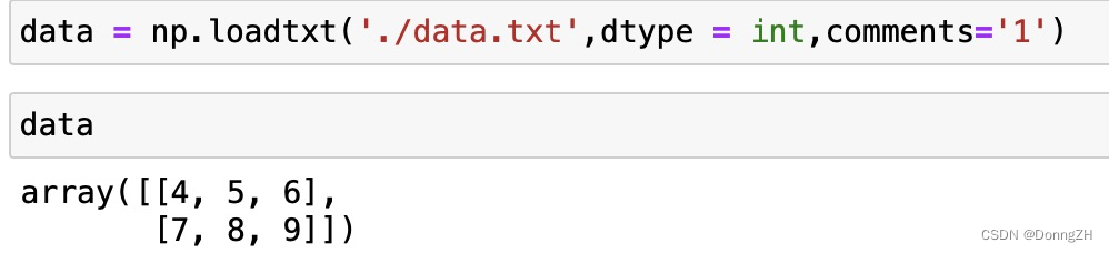 【工程实践】np.loadtxt()读取数据