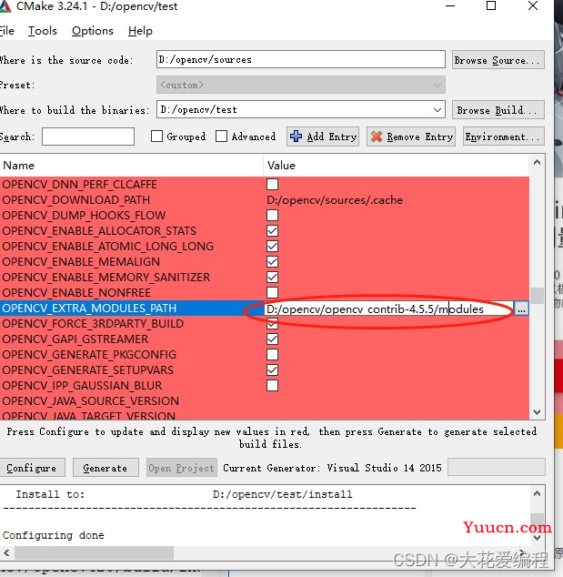 Opencv（C++）系列学习---opencv_contrib安装