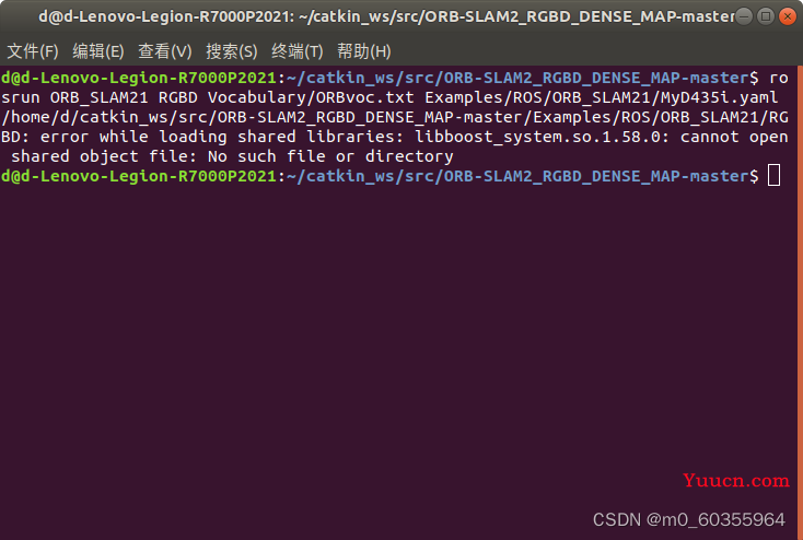 使用D435i相机跑ORB-SLAM2_RGBD_DENSE_MAP-master稠密建图编译（实时彩色点云地图加回环+保存点云地图）