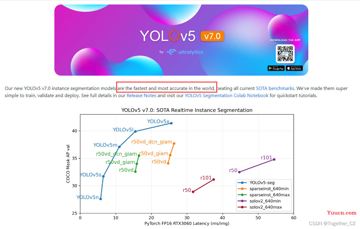 YOLOv5系列全新升级——yolov5-v7.0实时实例分割全面集成