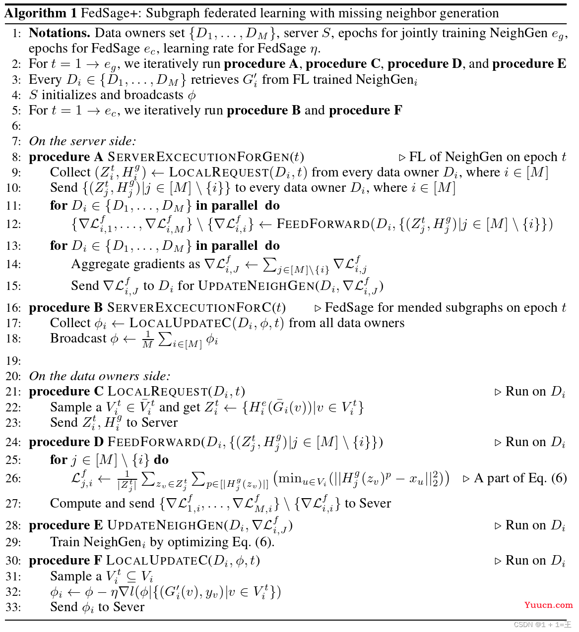 【论文导读】- Subgraph Federated Learning with Missing Neighbor Generation（FedSage、FedSage+）