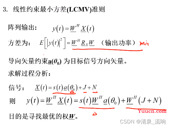 现代信号处理——阵列信号处理（空域滤波原理及其算法）