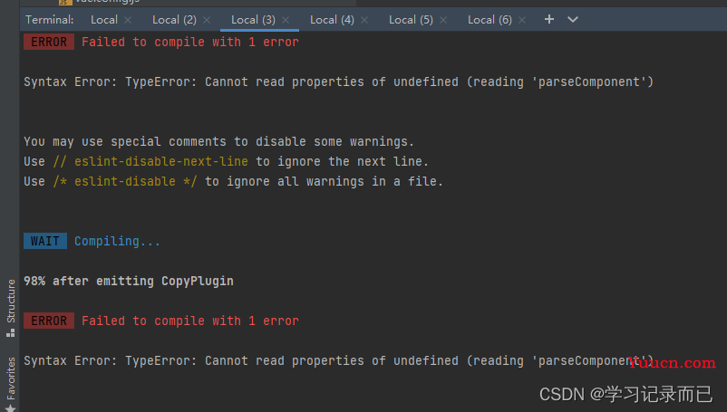 改哭了，终于解决了Cannot read properties of undefined (reading ‘parseComponent‘）