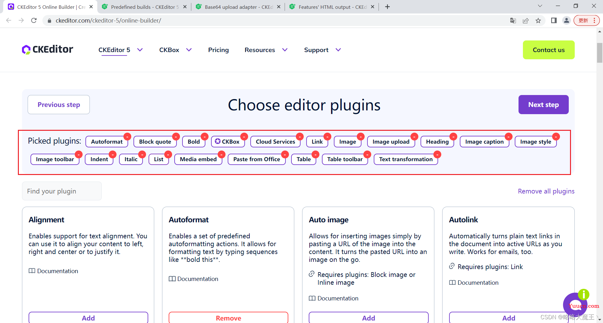 富文本编辑器 ck-editor5 的使用