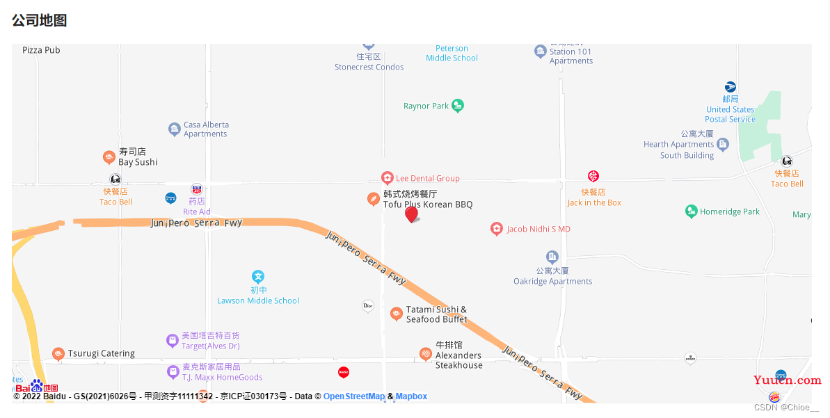 前端vue3项目中百度地图的使用api及实例