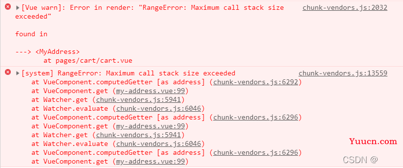 Vue computed 报错：Computed property ‘ ‘ was assigned to but it has no setter 错误原因分析与解决办法