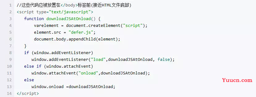 js延迟加载的六种方式