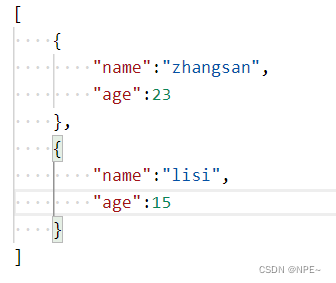 前端与后端传递数据 — — JSON