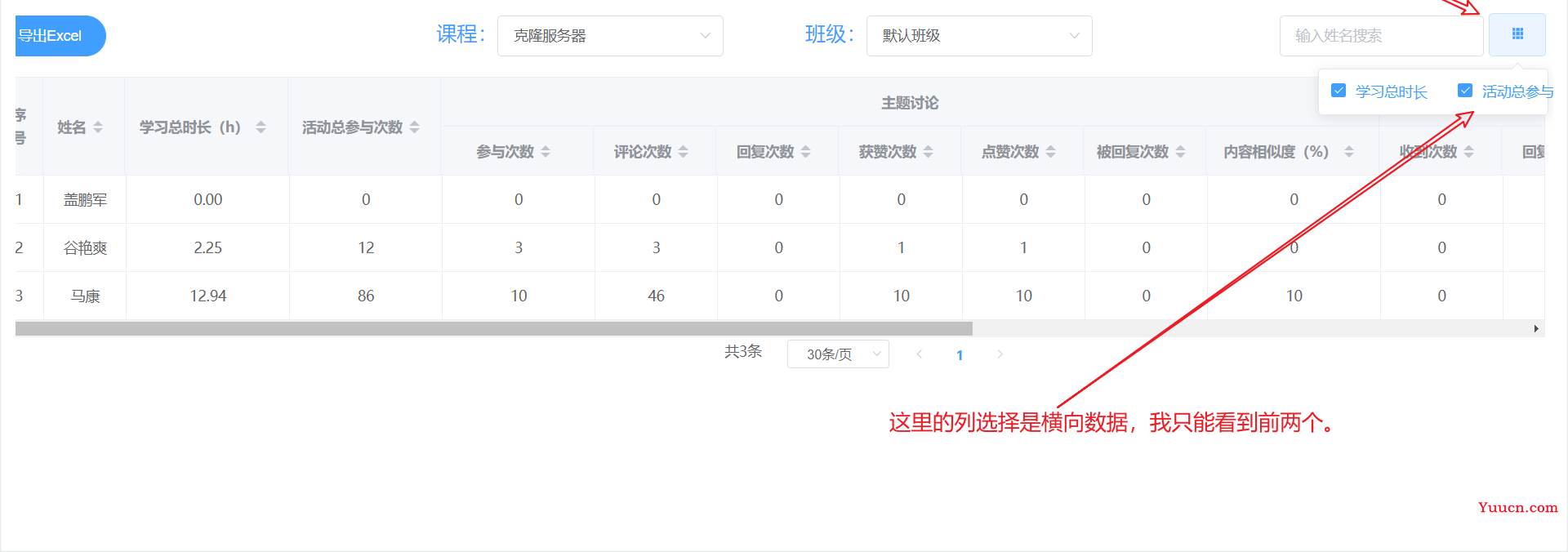 el-table 列的动态显示与隐藏