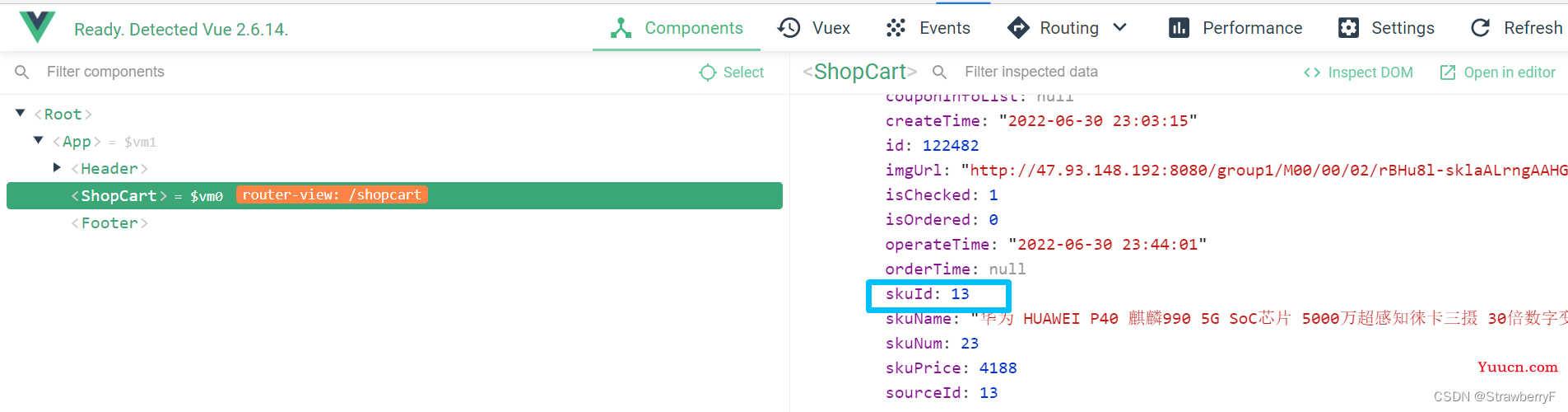 Vue报错：Error in v-on handler: “TypeError: Cannot read properties of undefined (reading ‘skuId‘)“