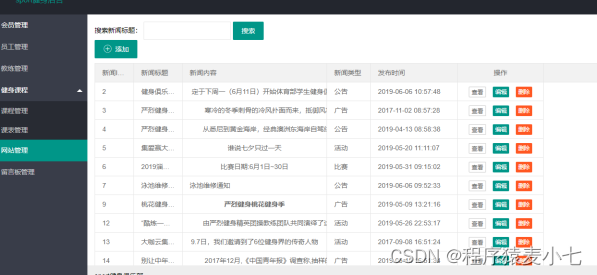 健身中心健身管理系统的设计与实现（源码+数据脚本+论文+技术文档）