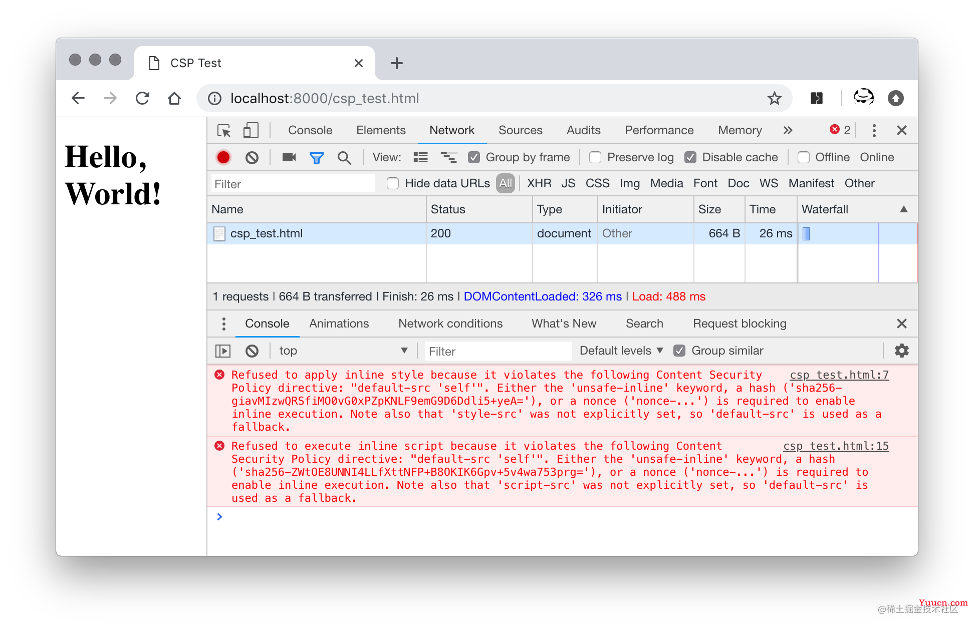 Content Security Policy (CSP) 介绍