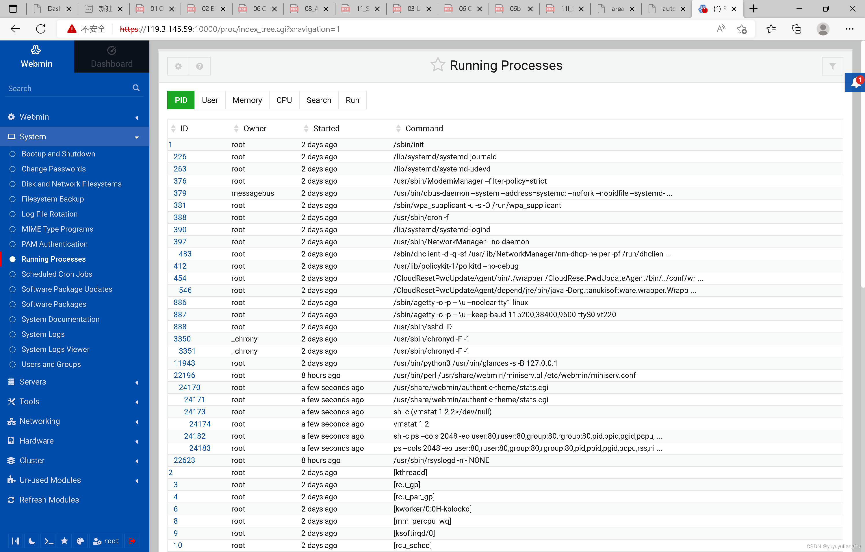 Webmin--一个用于Linux基于Web的系统管理工具