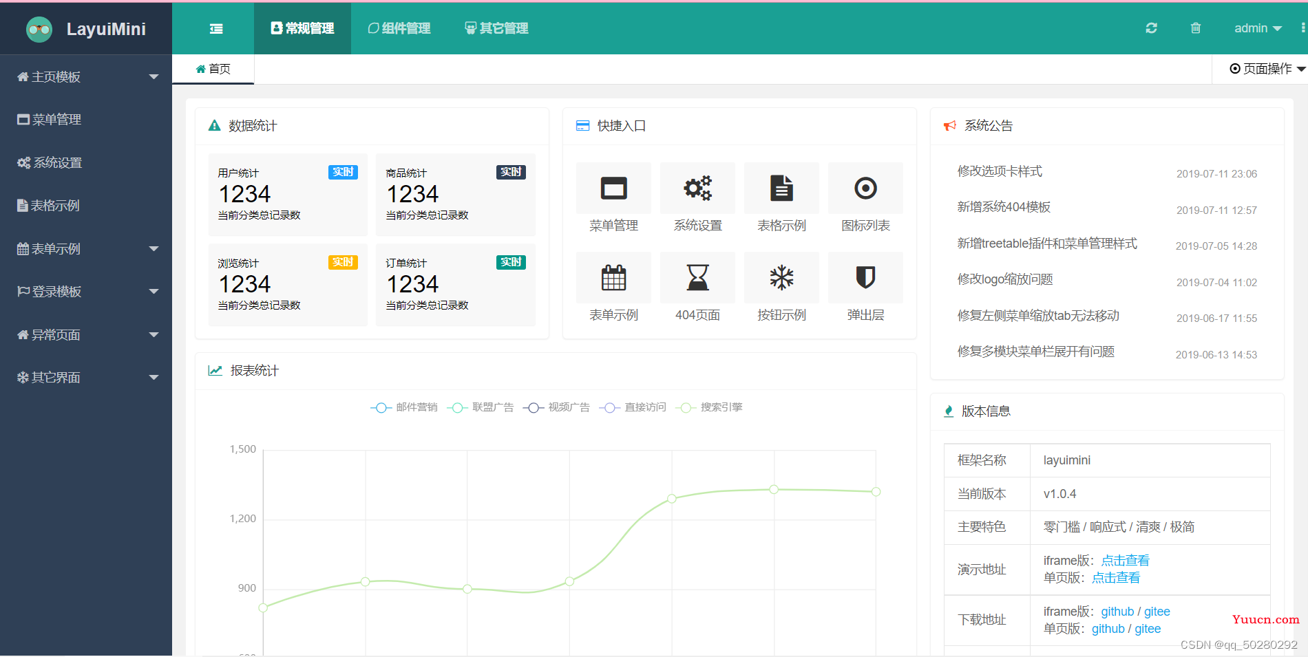 后台用户管理系统