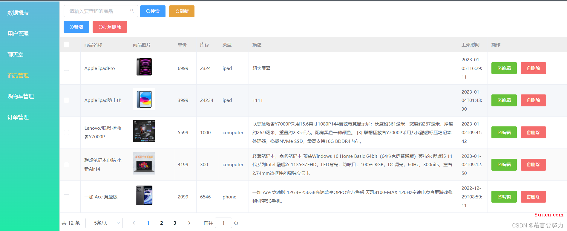 SpringBoot+Vue实现在线商城系统