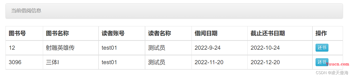 JavaWeb期末大作业——图书管理系统