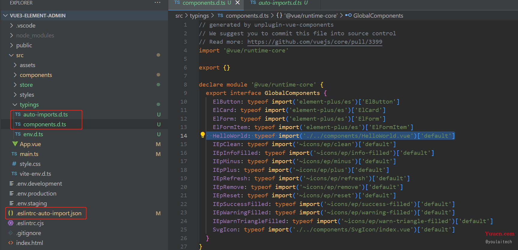 【vue3-element-admin 】基于 Vue3 + Vite4 + TypeScript + Element-Plus 从0到1搭建后台管理系统（前后端开源）