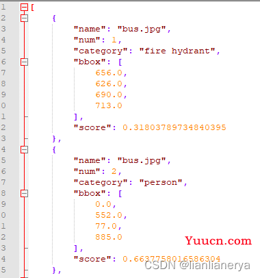 YOLOv5 以txt 或json格式输出预测结果