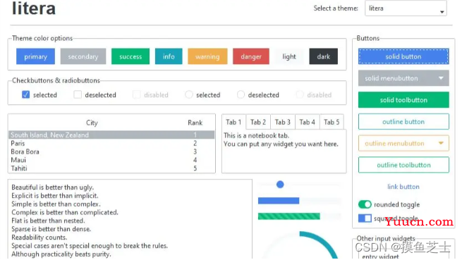 tkinter 的界面美化库：ttkbootstrap 使用教程