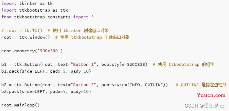 tkinter 的界面美化库：ttkbootstrap 使用教程