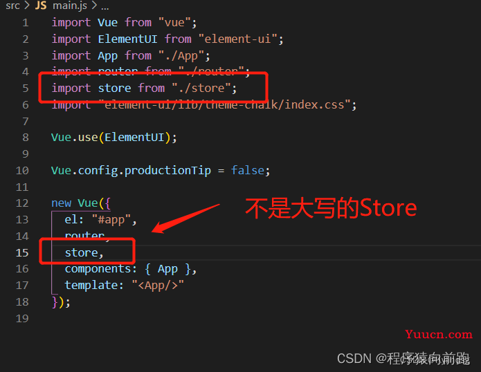 vuex报错：Property or method “$store“ is not defined on the instance but referenced during render. Make