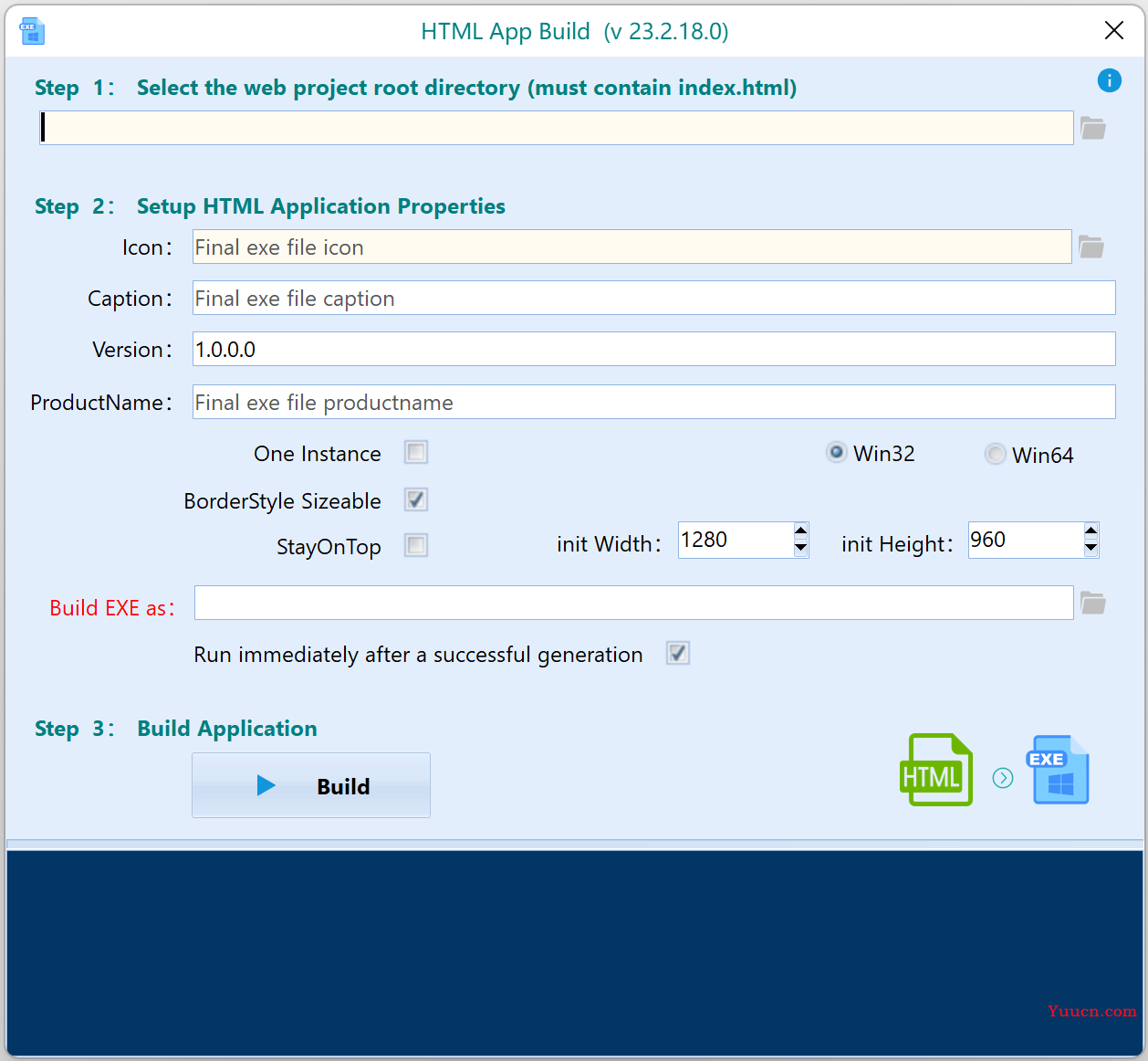 HTML转EXE工具（HTML App Build）最新版