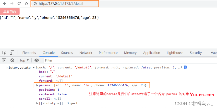 [Vue Router warn]: Discarded invalid param(s) “id“ when navigating. Seexxxxxxxfor more details